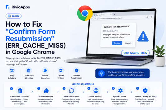 How to Fix "Confirm Form Resubmission" (ERR_CACHE_MISS) in Google Chrome