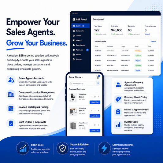 B2B Sales Agent Ordering App